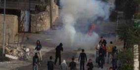 إصابات بالاختناق في مواجهات مع الاحتلال شمال بيت لحم