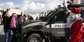 بابا نويل يشارك في مواجهات بيت لحم