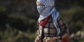 مواجهات بين طلبة جامعة بير زيت وقوات الاحتلال امام سجن عوفر