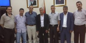 إدارة نادي قلقيلية الأهلي في ضيافة المحافظ رواجبة