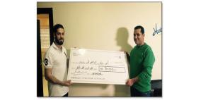 هاتريك تسلم جائزة بقيمة 30 ألف شيكل للفائز بالجائزة الثانية في مسابقتها