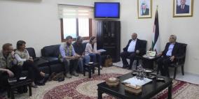 قلقيلية: المحافظ يلتقي وفدا من مجلس الكنائس العالمي