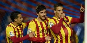 برشلونة يسحق ليفانتي بهاتريك تيو