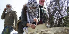 مواجهات بألقرب من سجن عوفر تضامننا   مع الاسرى  21/2/2013