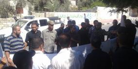 200 شرطي من المقالة يحتجون أمام منزل هنية بعد تسريحهم