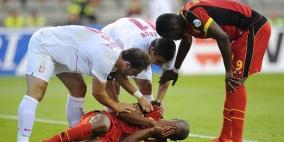 بلجيكي يلعب مباراة بأنف "مكسور"