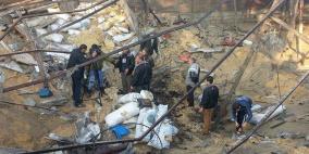 صور الدمار الذى استهدف اراضي المواطنين في خانيونس جنوب القطاع