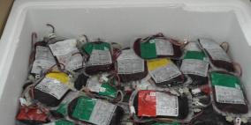 "الصحة" ترسل 3 آلاف وحدة دم لقطاع غزة