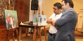 ‎معرض "الحرية للفنان مسلم بدارين يضم المعرض 32 لوحة سريالية زيتية وعدد من لوحات الفحم البورتريه