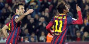 ثنائية نيمار تغرق غواصات فياريال.. وتعزز صدارة برشلونة