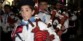 العروض الكشفية في رام الله  هذا اليوم احتفالا بالاعياد المجيدة