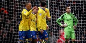 أرسنال يتجاوز وست هام ويعتلي الصدارة