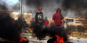 بالصور: مواجهات اليوم الخميس من أمام سجن عوفر