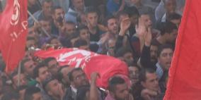 الآلاف يشيعون جثمان الشهيد جوابره في مخيم العروب شمال الخليل