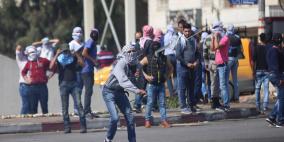 إصابات خلال المواجهات قرب مستوطنة "بيت إيل" غرب رام الله