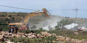 الاحتلال يهدم بيتا زراعيا في قرية المعصرة جنوب بيت لحم