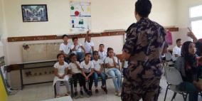 مركز نرسان والدفاع المدني ينفذان ورشة عمل لأطفال مخيم أم لصفة