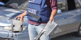 نجاة مجموعة من الصحفيين في استهداف طائرات الاحتلال لبرج الجلاء بغزة