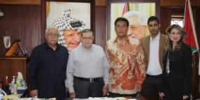 الشكعة يلتقي سفير اندونيسيا في فلسطين