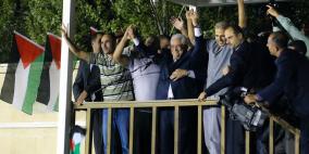 بالصور: جماهير حاشدة تستقبل الأسرى المحررين في رام الله