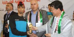 بحضور السفير الكوري اللواء الرجوب يتوج أبطال فلسطين للتايكواندو