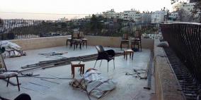 الاحتلال يزيل خيمة عزاء الشهيد علاء ابو جمل