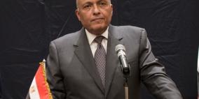 شكري يبحث مع نظيريه الكويتي والأردني صياغة موقف عربي لوقف نزيف الدم