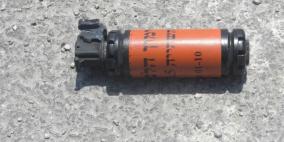 الشرطة تتلف قنبلة صوتية عثر عليها في جنين