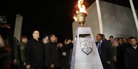 الرئيس يضيء شعلة انطلاقة الثورة تحت عنوان القدس عاصمة فلسطين