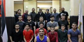 أكاديمية الأقصى تختتم اختبار الترقية من طلبة الكيك بوكسينغ