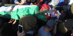 تشييع جثمان الشهيد عز الدين التميمي في قرية النبي صالح