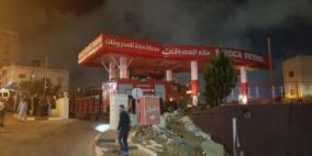 حريق داخل محطة للمحروقات في الخليل دون إصابات بشرية