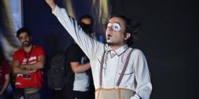 عرض في خيمة بيرزيت ضمن مهرجان سيرك فلسطين