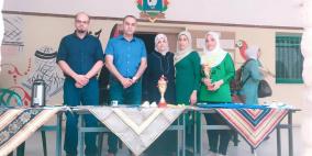 بنات كفر ثلث وسنيريا بطلات الريشة الطائرة فردي وزوجي لمديرية قلقيلية