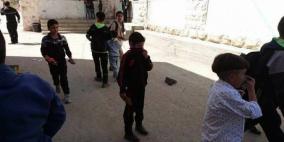 اغماءات في صفوف طلبة مدرسة النهضة بالخليل