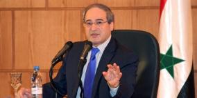 المقداد: دمشق تقرر عودة اللاجئين الفلسطينيين لمخيم اليرموك