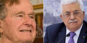 الرئيس عباس يعزي بوفاة جورج بوش الأب
