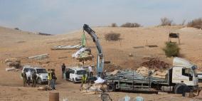 إخلاء 13 عائلة في خربة ابزيق شمال طوباس