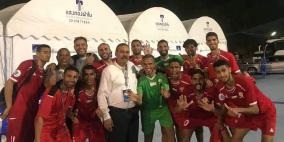 منتخب فلسطين يودع بطولة آسيا للكرة الشاطئية