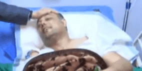 الرئيس يعود القيادي عاطف أبو سيف في مجمع فلسطين الطبي