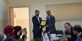  شركة أريحا لتطوير وإدارة وتشغيل المنطقة الزراعية الصناعية يكرم شركة "بالوليا"