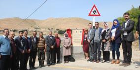 افتتاح شارع الجفتلك الرئيسي ضمن برنامج تطوير المناطق المسماة "ج"