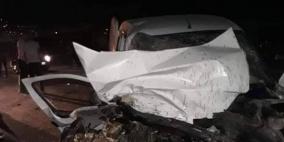 وفاة شاب من نابلس وإصابة 3 آخرين في حادث سير مروع 