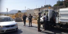 الاحتلال يستولي على شاحنة نفايات شرق نابلس