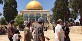 مستوطنون يجددون اقتحاماتهم للمسجد الأقصى 