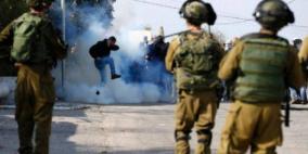 حالات اختناق بالغاز إثر مواجهات مع الاحتلال في سبسطية