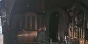 مستوطنون يحرقون مسجدا في القدس