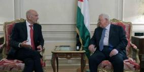 الرئيس بمؤتمر مع أولمرت: تحقيق السلام لا يمكن أن يتم بالإخضاع