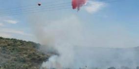 حريق هائل قرب الطيبة