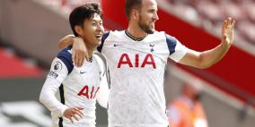 الثنائي سون وكاين ينقذ توتنهام من فخ بيرنلي سون 